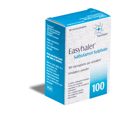 salbutamol 100μg inhalator