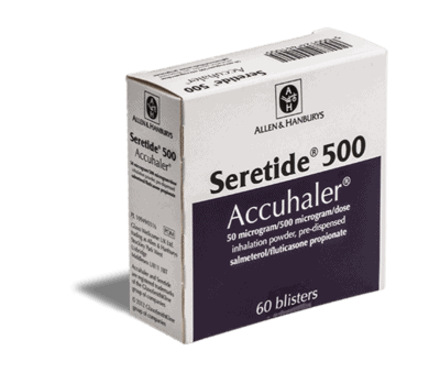 Seretide 50µg/500µg inhalator