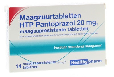 Pantoprazol 20 mg 14 tabletten