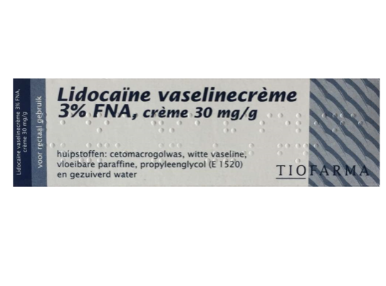 Tiofarma Lidocaïne Vaselinecrème 3% FNA